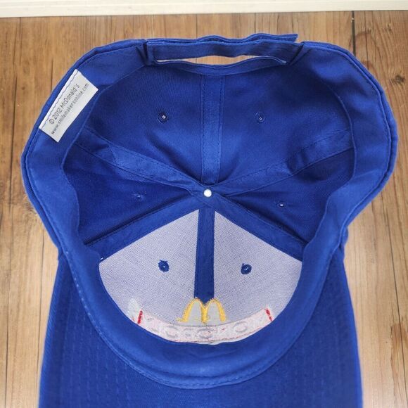 McDonald's Monopoly 2012 Hat Cap Strap Back Blue Promotion Employee Embroidered - Picture 9 of 11